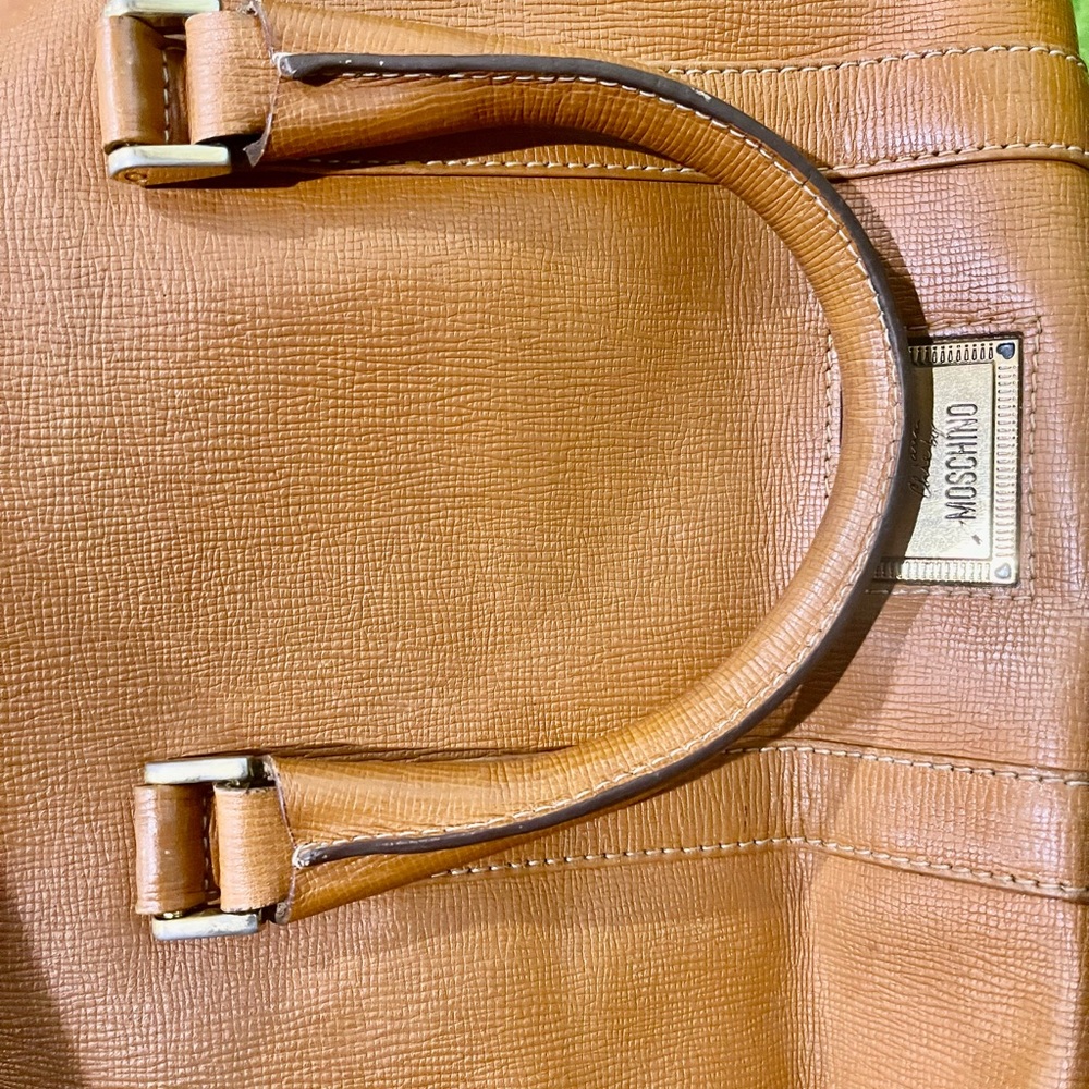 Moschino Tan Satchel Bag - Picture 6 of 12